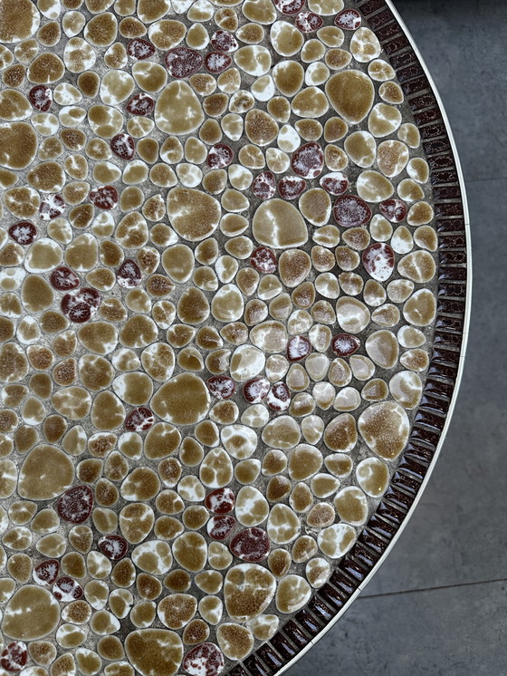 Image 1 of table basse vintage en mosaïque