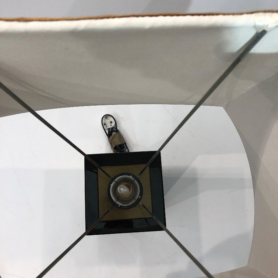 Image 1 of Jean-Claude Mahey tafellamp uit de jaren 70, Franse Hollywood Regency-stijl, mid-century