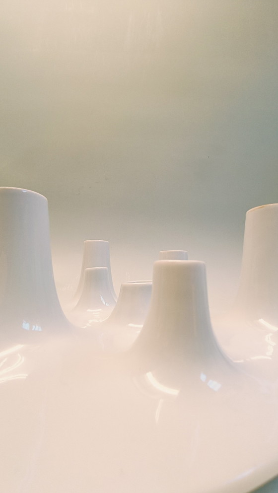 Image 1 of Willem Noyens Candlestick and Fruit Bowl Fruit & Fire 2003