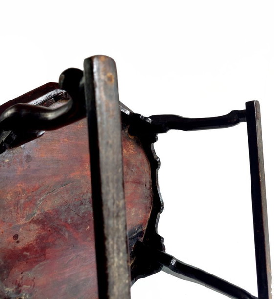 Image 1 of Antieke gelakte houten Soban-tafel uit de Joseon-dynastie, Korea, eind 19e eeuw.