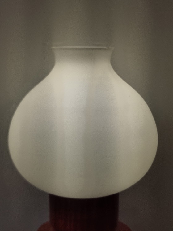 Image 1 of Lampe vintage avec pied en bois