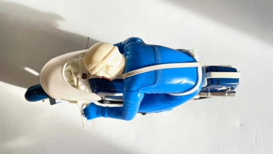 Image 1 of Joustra Metal Motorcycle Toy – Vintage France