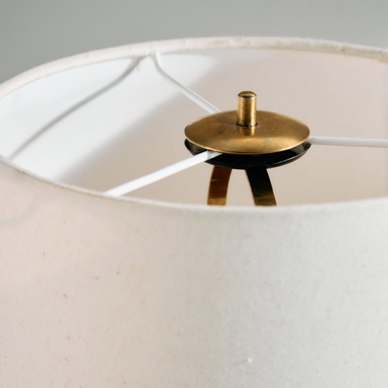 Image 1 of MK9465 Lámpara de sobremesa de teca y latón