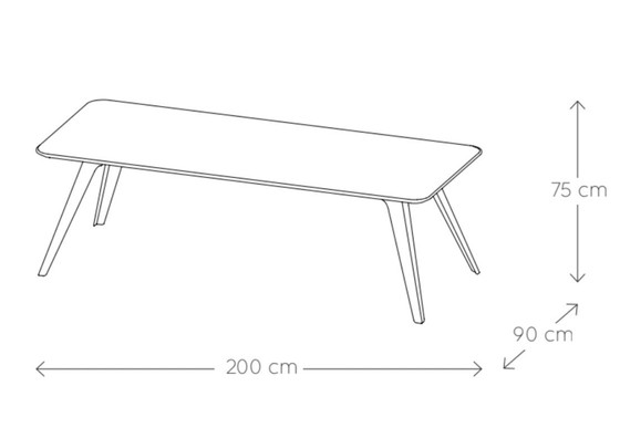 Image 1 of Excellent Fold dining table 200 x 90 x 75 cm