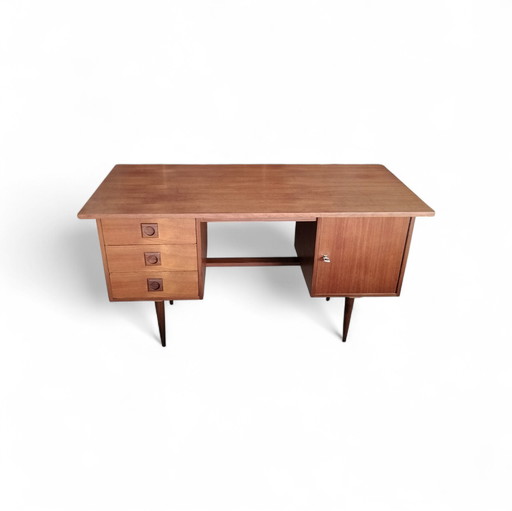 Scrivania vintage in teak, stile metà secolo