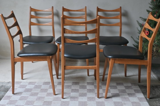 Image 1 of Vintage set of 6 dining room chairs Baehre Mignon