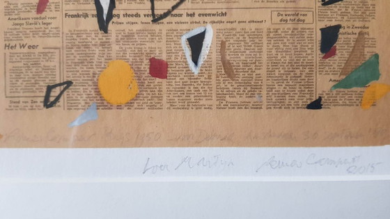 Image 1 of Remco Wouter Campert (1929) Piezografía "Para Deborah" Ges Ged