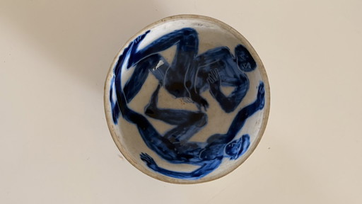 Keramische kom, gesigneerd door Silvia Radu – 1987