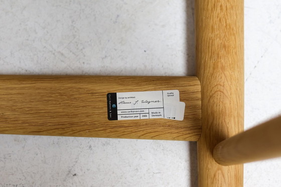 Image 1 of HANS J. WEGNER PP75 DINING TABLE IN OAK WITH ELEVEN OAK CH36 DINING CHAIRS