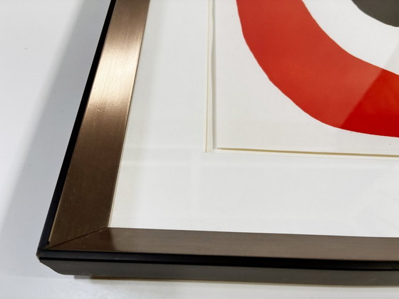 Image 1 of Original-Lithografie • Rot-schwarze Komposition • Alexander Calder • 1965