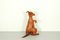 Leather Kangaroo Magazine Stand attributed to Dimitri Omersa, England, 1960s – Magazine rack, Metal (photo 3 of 13)