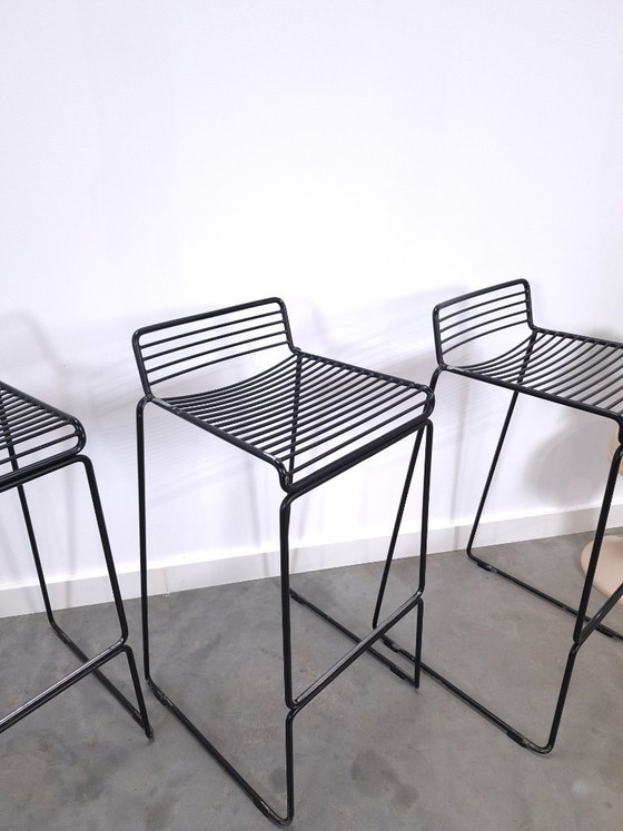 Set of 4 x Black HAY Barstool, Hee Welling – Metal (photo 9 of 18)