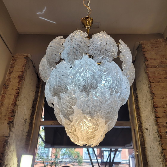 Image 1 of Lámpara de Techo / Chandelier, Mazzega, Cristal de Murano y Metal, 60’-70’s – Italia