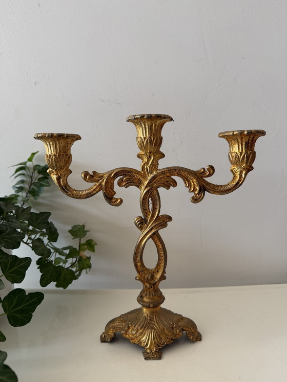 Image 1 of Candelabro barroco antiguo