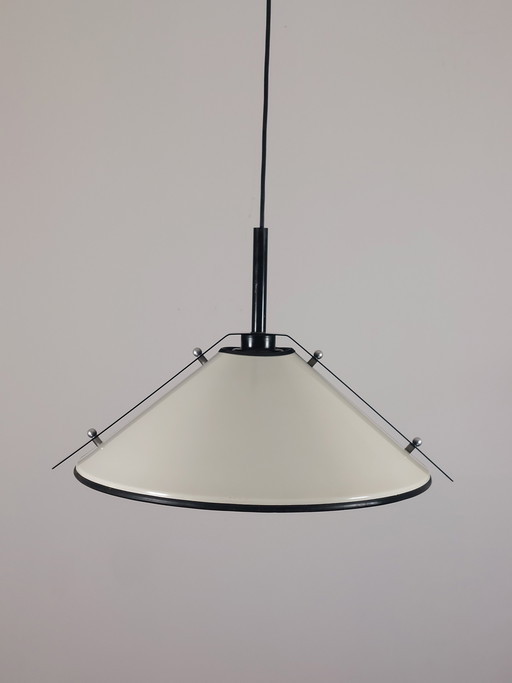 Rara lampada da soffitto postmoderna costruttivista di Gerd Heinz-Laitko