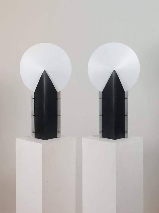 Image 1 of 2 lámparas de mesa Slamp Moon de Samuel Parker de los años 90