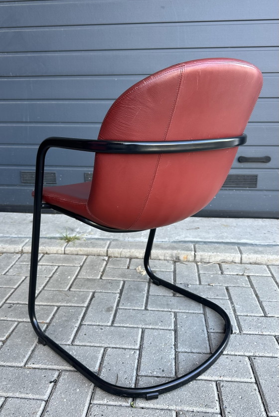 6x Gastone Rinaldi Design Sedie da pranzo – Gaston Rinaldi, Leather, Metal (photo 5 of 15)