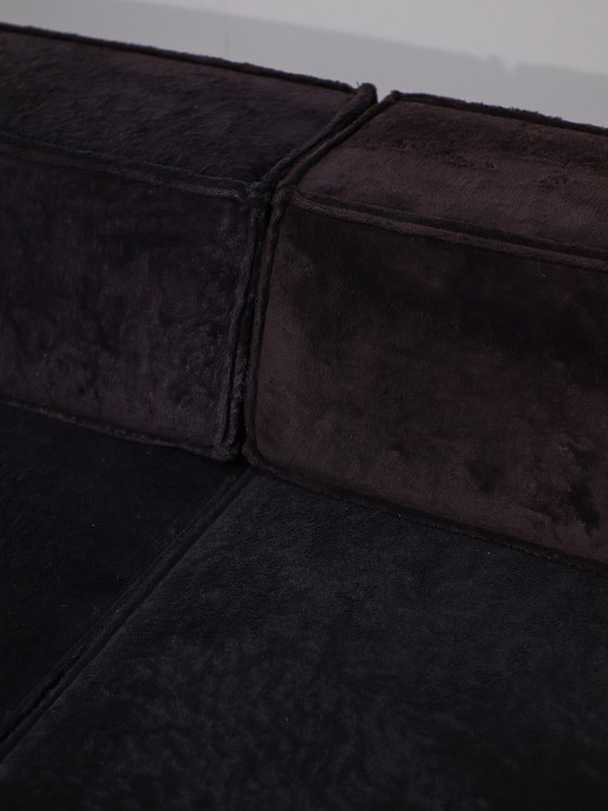 Image 1 of COR Trio modular sofa landscape sofa purple brown 1970s