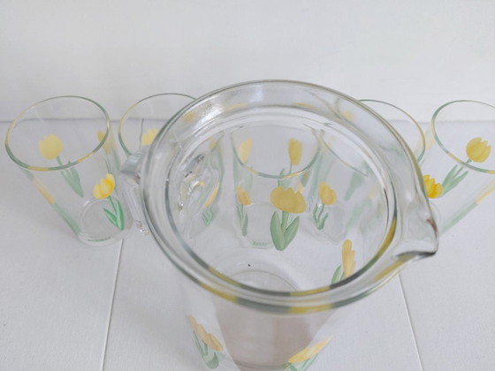 Coffret Renault X Luminarc – Carafe, 5 verres, années 1970/1980 – Luminarc - Renault, Verres et carafes (photo 10 of 10)