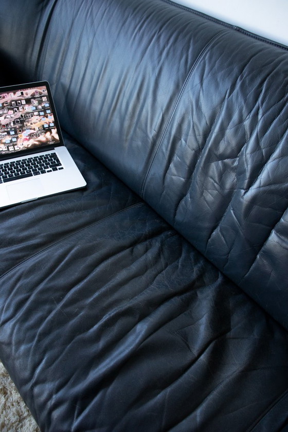 Image 1 of Leolux Tango schwarzes Leder