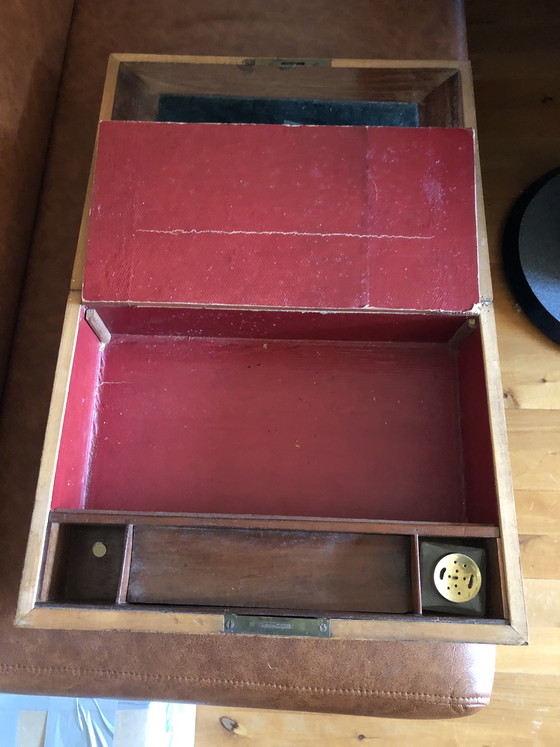 Image 1 of antieke schrijfkist