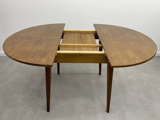 Image 1 of table à manger ronde extensible vintage