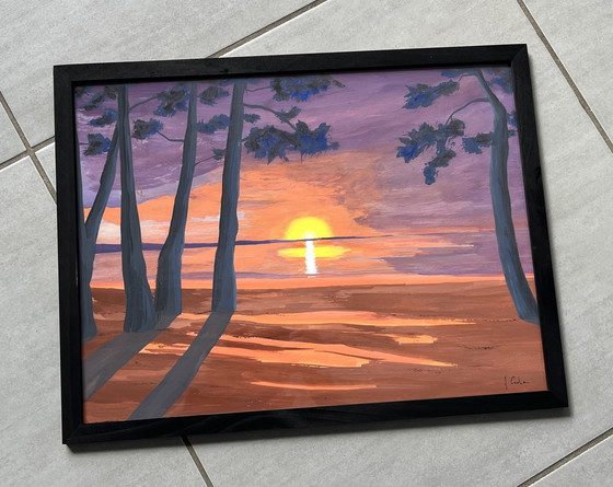 Image 1 of Gouache auf 250 g/m² Naturpapier. Größe 40 x 30 cm.