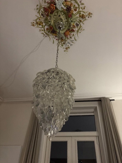 Glass chandelier