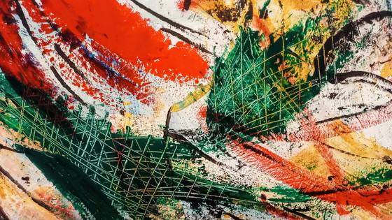 Image 1 of Festival, 100 x 120 x 4 cm Dipinto acrilico