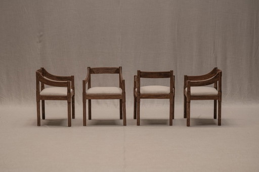 ‘Carimate’ dining chairs - armchairs by Vico Magistretti, 1970s