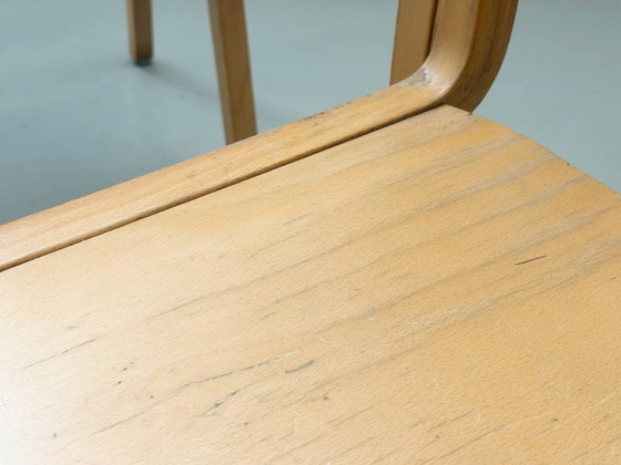 Image 1 of 6x Vintage stacking chairs made of beech wood, 1990s
