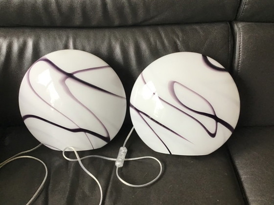 2 lampes design uniques de Van Zijlstra en noir/blanc – Glass, Chrome (photo 8 of 8)