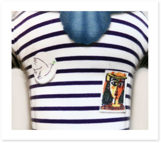 Image 1 of Pablo Picasso Art Doll Collectible | Picasso Gift for Art Lovers | Pablo Picasso Decor | Modern Art Office Decor