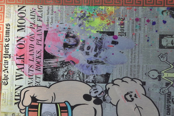 Image 1 of Van Apple - Gemengde media - Maanwandelaar (ref 3150)