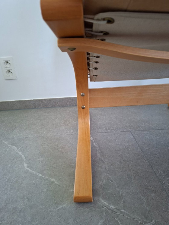 Vintage EKORNES Fauteuil – Showroommodel – Made In Norway – 2 zitsbanken, Polyester (photo 14 of 18)