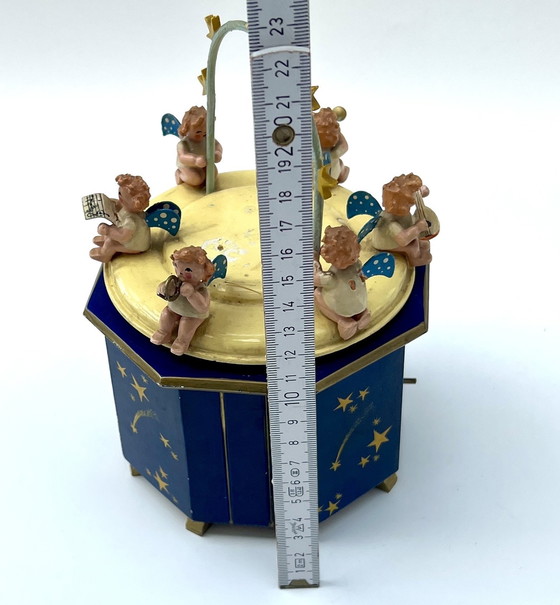 Image 1 of Vintage music box with angels – Thorens musical mechanism – “Silent Night” – Germany, 1950s/60s