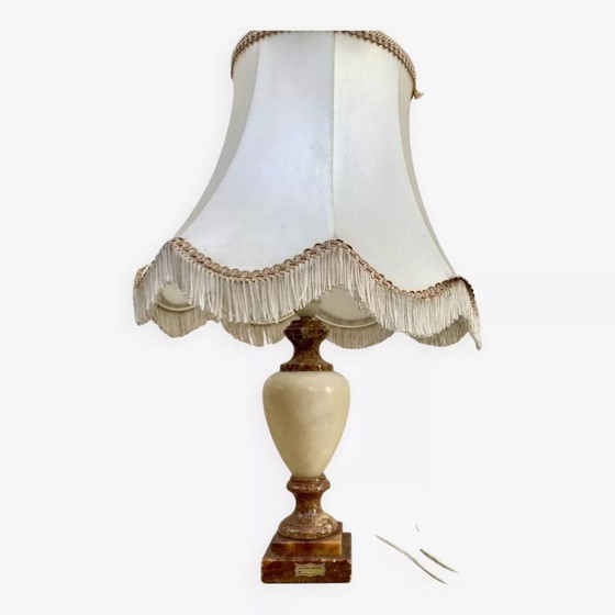 Image 1 of Antique alabaster floor lamp