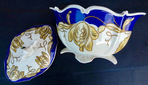 Image 1 of Alka Kunst - Bavaria - Vintage - Schaal - met deksel - Porselein, Tafelstuk.