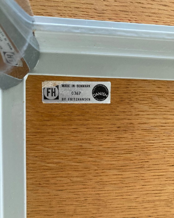 Image 1 of Fritz Hansen Circular vintage tafel door Arne Jacobsen 1967