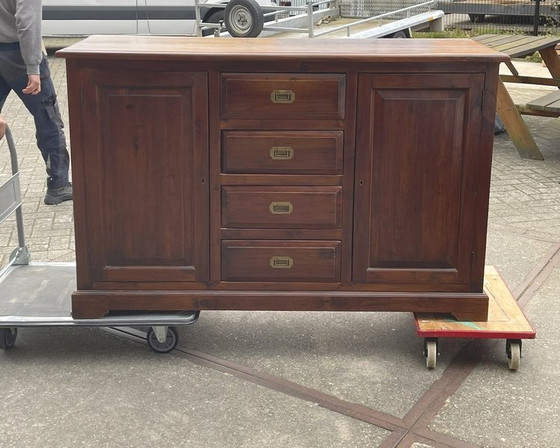 Image 1 of Restyle Grün Massivholz Sideboard Refurbished Kommode