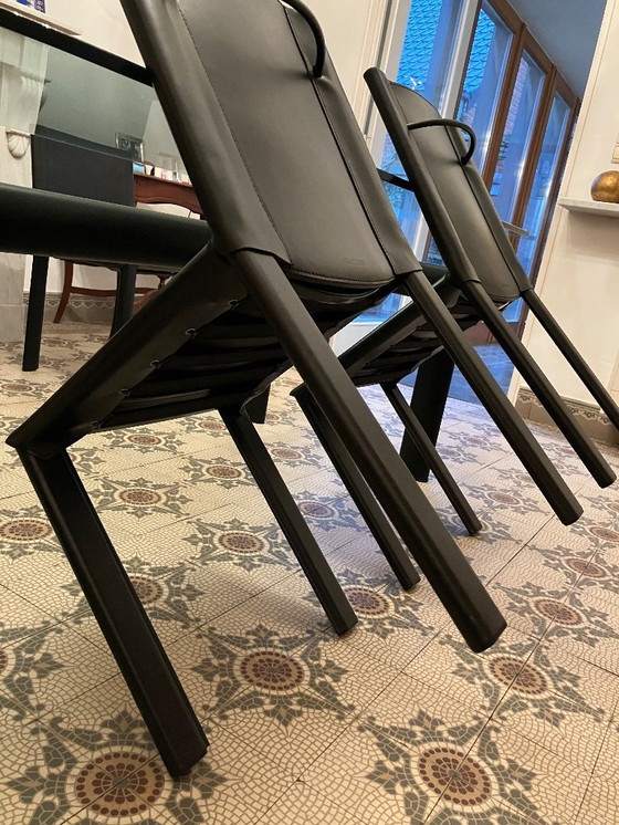 Image 1 of 4 chaises au design vintage Matteo Grassi