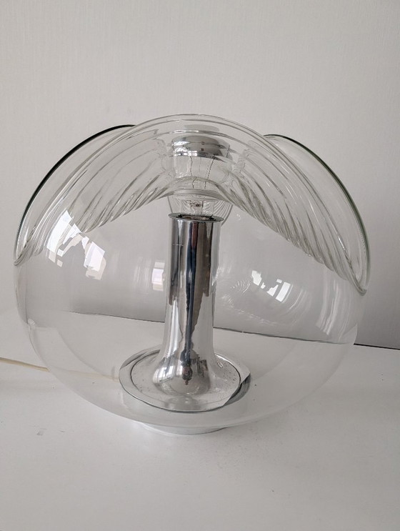 Image 1 of Lampe de table en verre ondulé de Peill & Putzler
