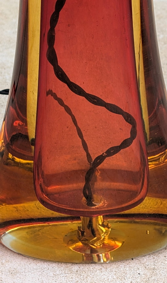Image 1 of Seguso Murano Table Lamp Mid-century Italy