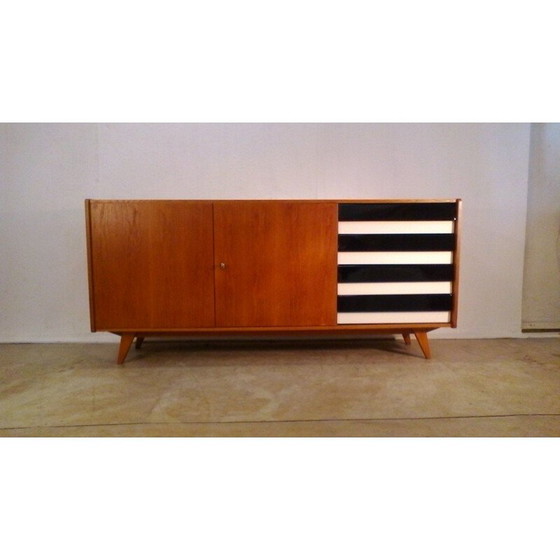 Image 1 of Vintage sideboard by Jiří Jiroutek in oak and plastic 1960s