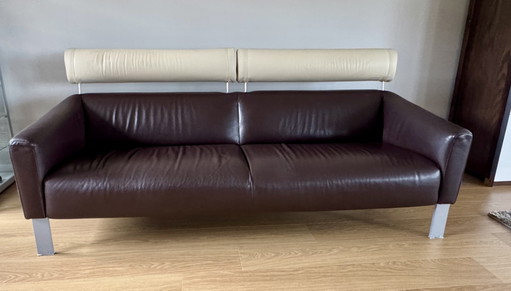 Divano Leolux Patachou (210 cm) – banken, Leather, Metal