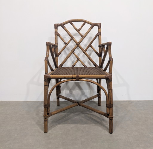 Vintage Rattan bambous  armchair 