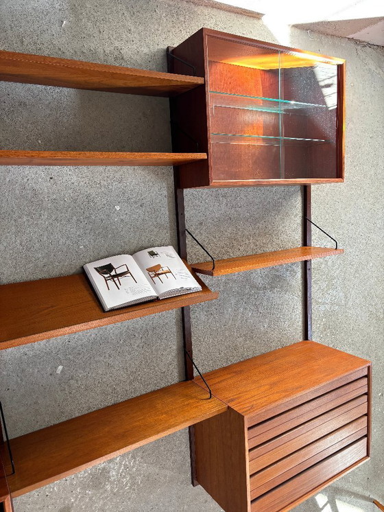Image 1 of Poul Cadovius Teak Modular Wall System — 4 Columns