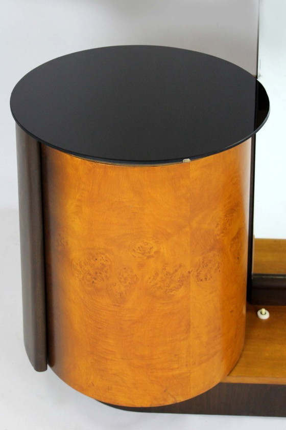 Image 1 of Toeletta restaurata con specchio di Jindrich Halabala per Up Zavody, anni '40