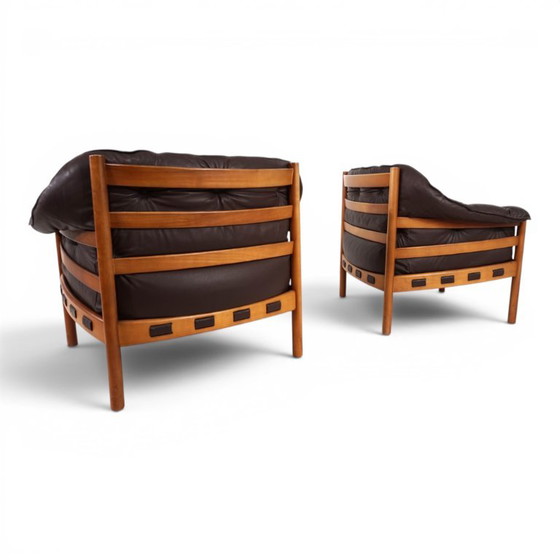 Ein Paar Coja-Ledersessel von Sven Ellekaer, 1960 – Leather, Wood (photo 6 of 12)