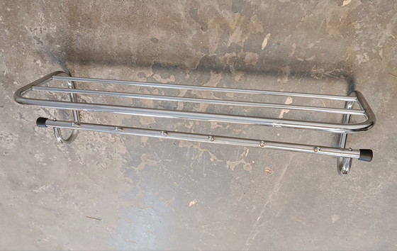 Vintage Bauhaus wall coat rack, Metal, Black (photo 11 of 15)